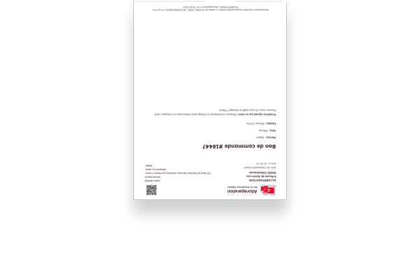 Bon de commande Alloréparation réparation à distance